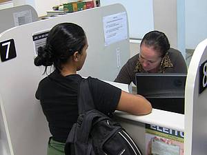 atendimento de eleitora