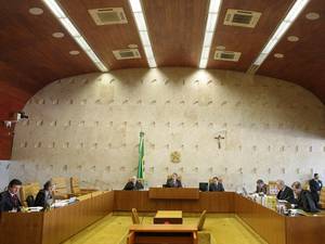 Foto do Plenário do Supremo Tribunal Federal no julgamento sobre tempo de propaganda